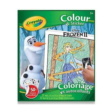 Cahier à colorier avec collants - Reine des neiges