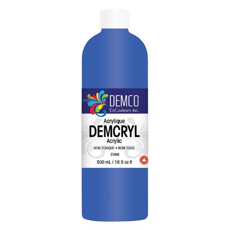  Peinture acrylique Demcryl 500 ml; cyan