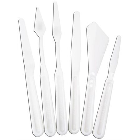 Ensemble de 6 spatules en plastique