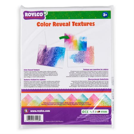 Papier texturé révélateur de couleur