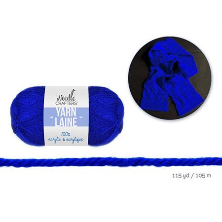 Laine 100% acrylique -Bleu royal