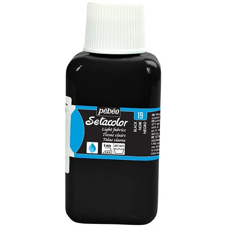 Setacolor clair pour tissus 250 ml; Noir