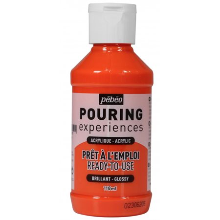 Acrylique Pouring experiences 118 ml orange