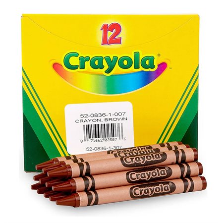 Paquet de 12 crayons Crayola - Brun