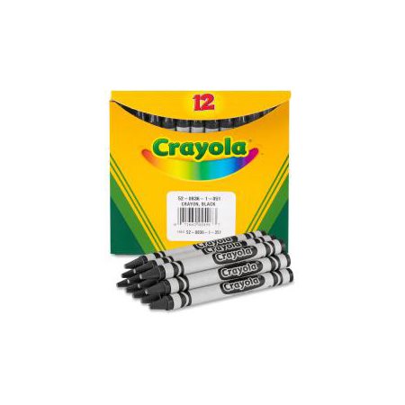 12 crayons de cire Crayola - Noir
