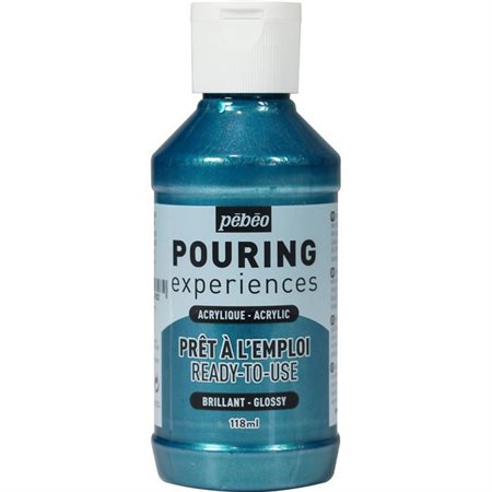 Acrylique Pouring experience 118 ml bleu cobalt métal