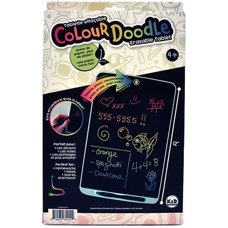 Tablette effaçable Colour Doodle 12''