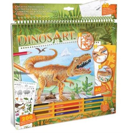 Grand carnet de croquis créatif - Dinosaures