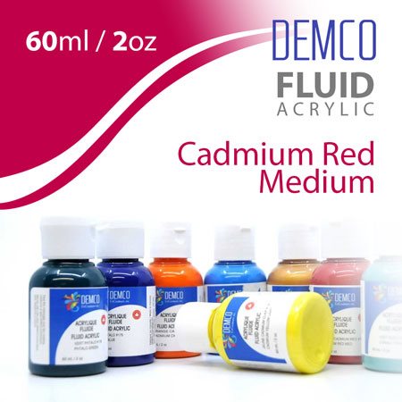 Acrylique pro fluide 60ml  /  2oz - Rouge cad. med.
