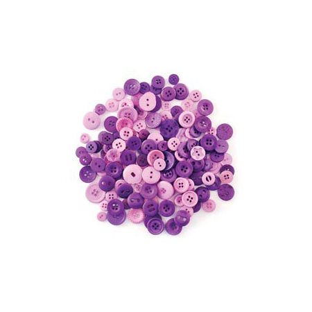 Boutons décoratifs 85g - Violet