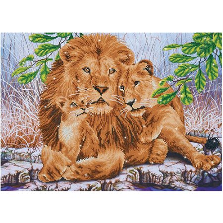Famille de lions