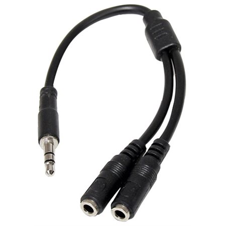 Cable audio mini jack pour 2 casques