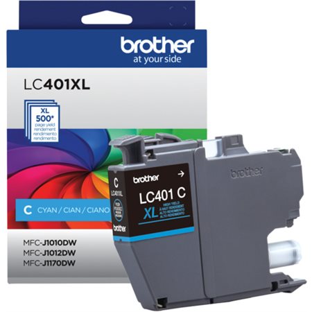 Cartouche jet d'encre Brother LC401XLCS Cyan