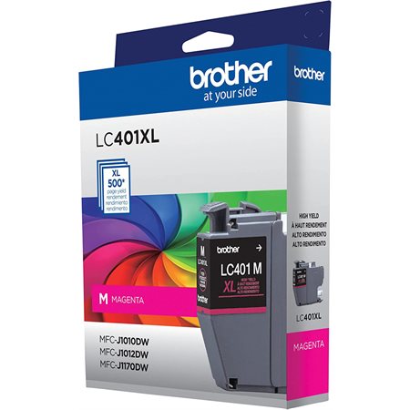 Cartouche jet d'encre Brother LC401XLMS Magenta
