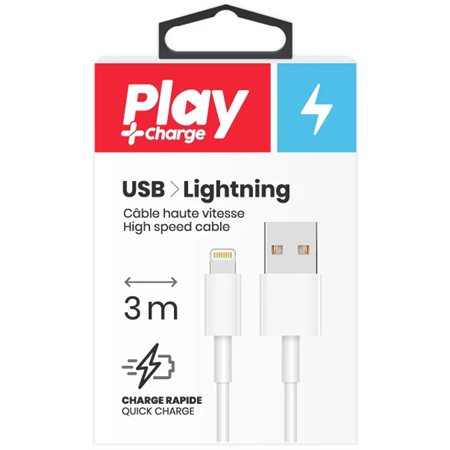 Câble USB Lightning Play Konex (3m)
