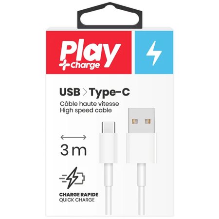 Câble USB Type-C Play Konex (3m)