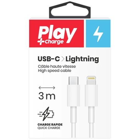 Câble USB-C à Lightning Play Konex (3m)