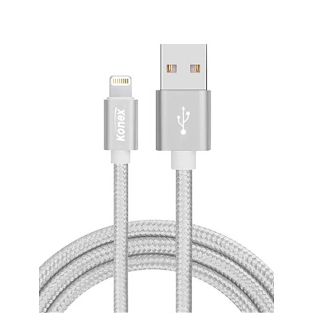 Câble USB Lightning 10’ (3m) Konex