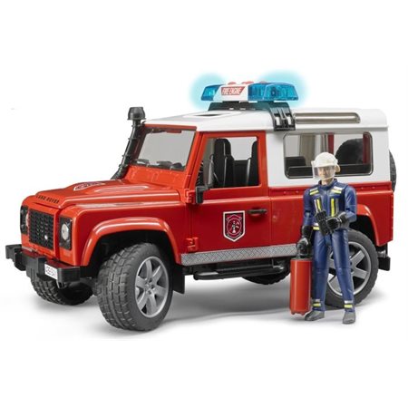 Bruder Land Rover pompiers avec pompier