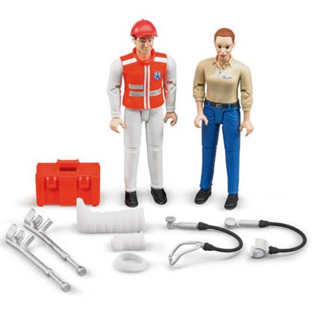 Ensemble de figurines ambulanciers (2)
