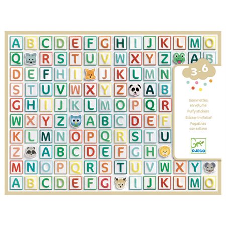 Stickers  /  Gommettes alphabet