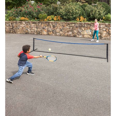 Ens.de jeu de tennis de rue portable pour débutant