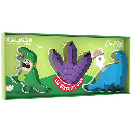 Emporte-pièces Chefclub : Les biscuits Dino
