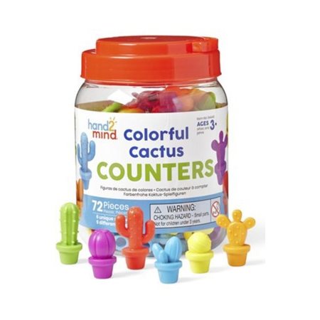 cactus colorés - apprendre à compter