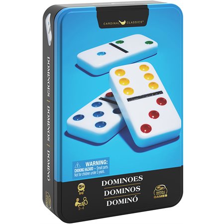 Jeu Dominos Double-6 dans une boîte en métal