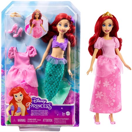 Princesse Disney - Ariel 2-en-1 sirène + princesse