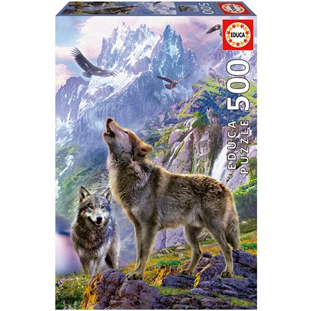 Casse-tête : Loups sur le rocher (500)
