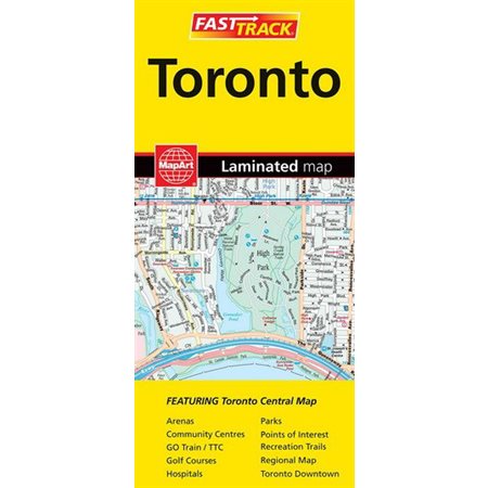 Toronto, carte laminée