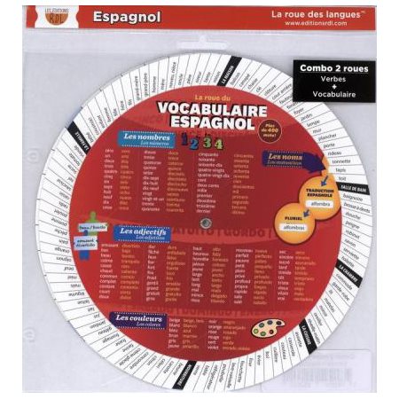 Espagnol : Verbes + Vocabulaire (Combo 2 roues des langues)