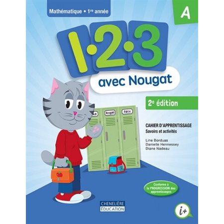 1-2-3 ..avec Nougat, cahiers d'apprentissage A et B, 1ere année (2e ed)