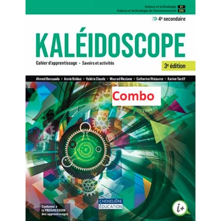 Kaléidoscope 4 ST-STE COMBO - Cahier d'apprentissage ST-STE version imprimée ET version numérique + 3e édition
