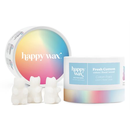 Happy wax:Cire parfumée à faire fondre-Coton frais