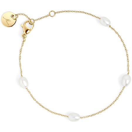 Bracelet perles Opale - Or