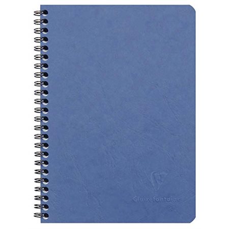 Cahier A4 spiral ligné 120 page bleu pale