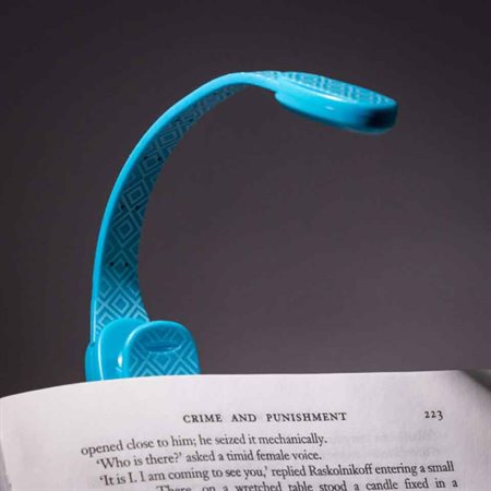 Lampe de lecture flexible extra bleu géométrie