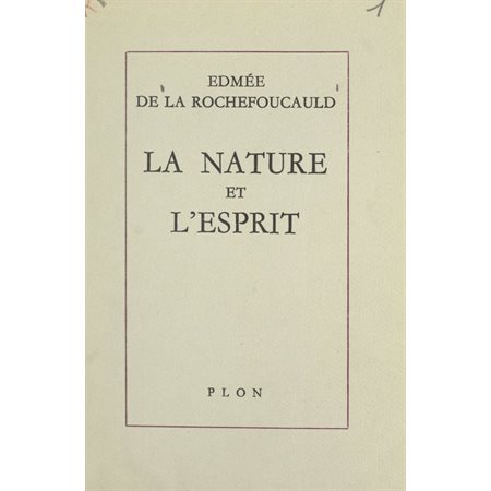 La nature et l'esprit