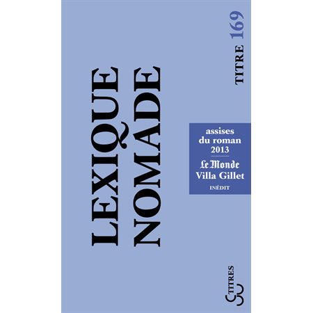 Lexique nomade 2013