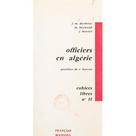 Officiers en Algérie
