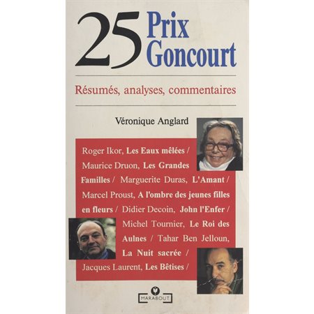25 prix Goncourt
