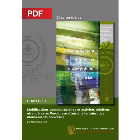 Mobilisations communautaires et activités minières étrangères au Pérou (Chapitre PDF)