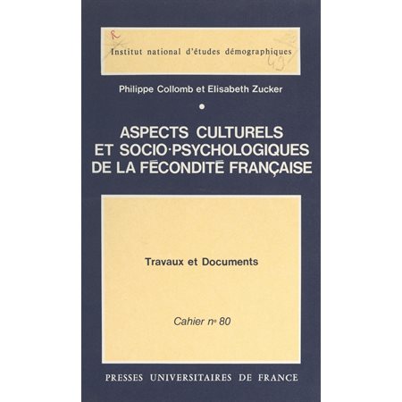 Aspects culturels et socio-psychologiques de la fécondité française