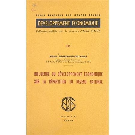 Influence du développement économique sur la répartition du revenu national