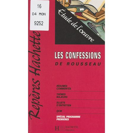 Les Confessions, de Rousseau