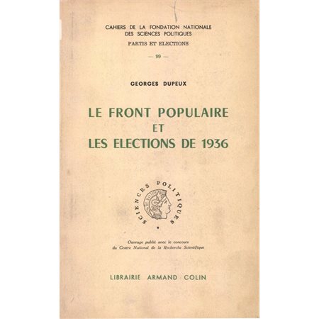Le Front populaire et les élections de 1936