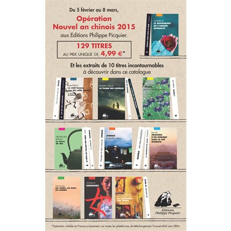 Catalogue Opération Nouvel an chinois 2015