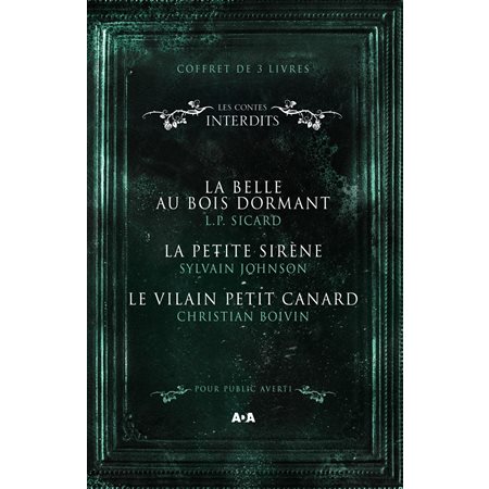 Coffret Numérique - 3 livres - Les Contes interdits - La belle au bois dormant - La petite sirène - Le vilain petit canard